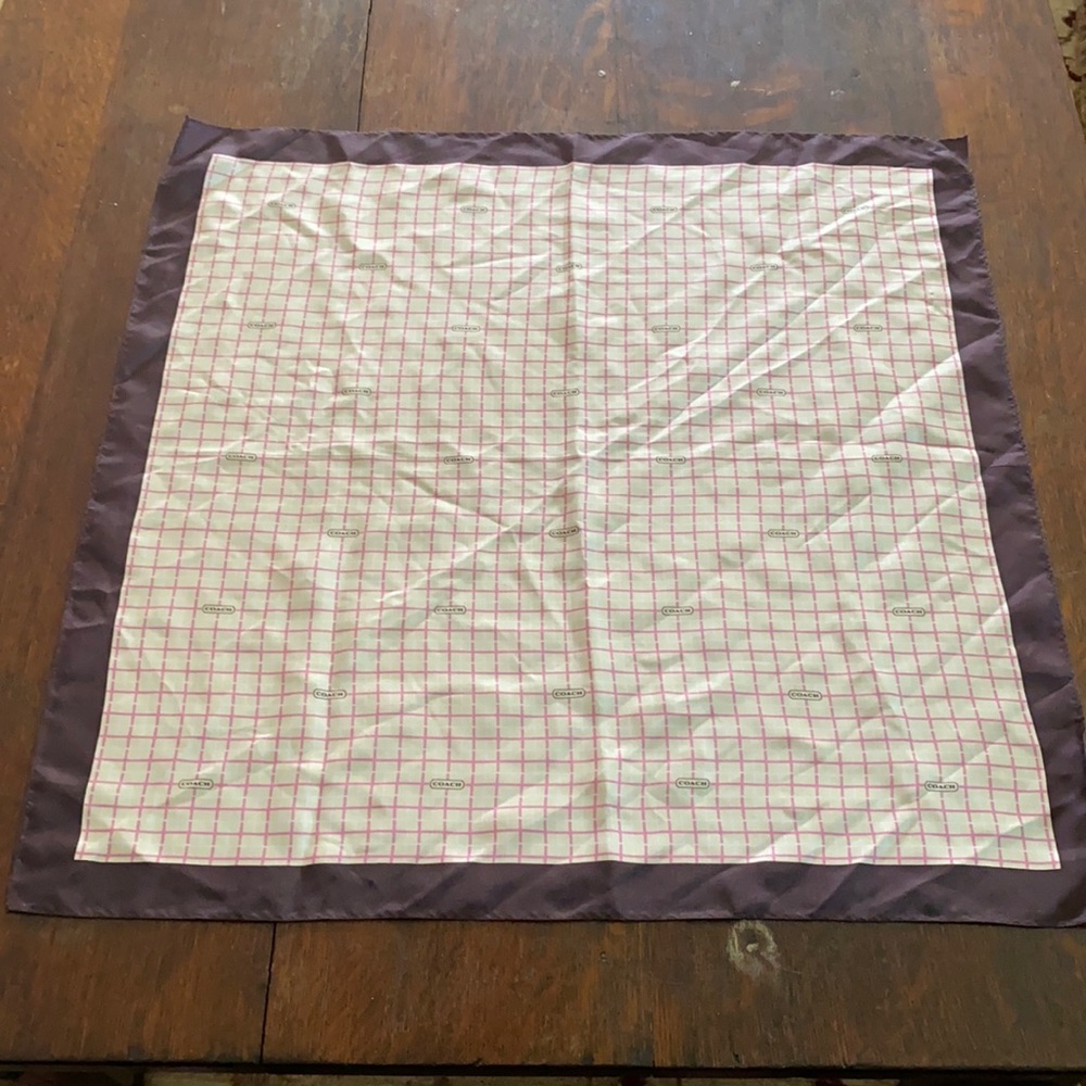 Coach silk scarf